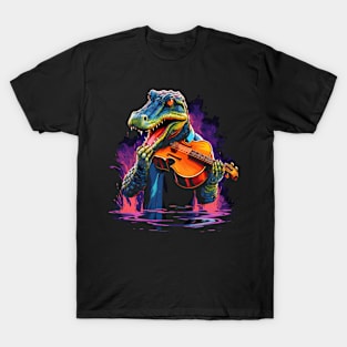 Alligator Playing Violin T-Shirt